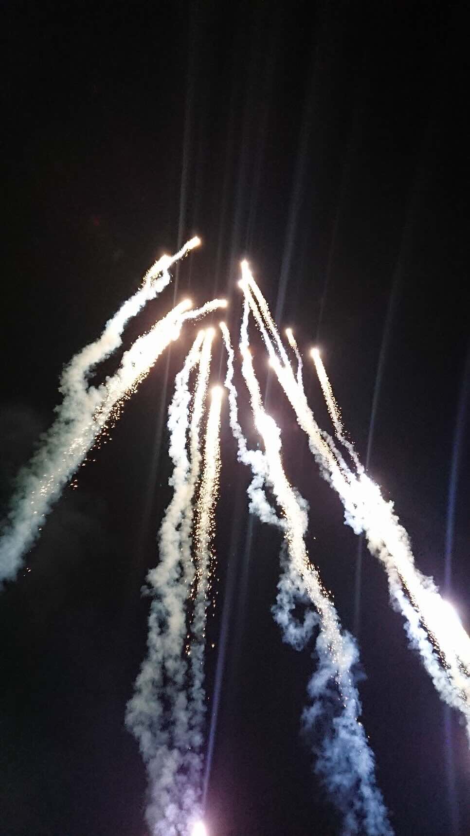 Comets fireworks effect